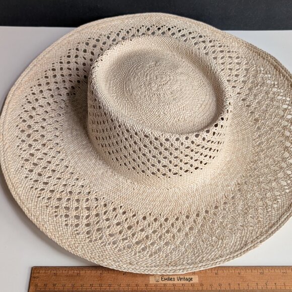 VAN PALMA Opale Junior Straw Hat Natural color Size: M EUC - Picture 10 of 16